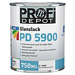 Profi Depot PD Acryllack Glanzlack PD 5900 Basis 1 (Basismischfarbe, 750 ml, Glänzend)