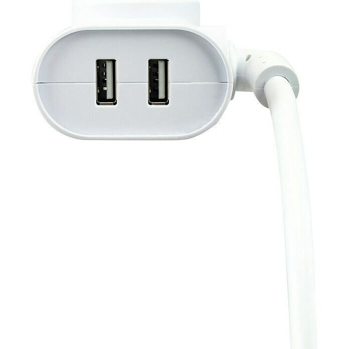 Schwaiger Steckdosenleiste (6-fach, Weiß, Kabellänge: 1,4 m, USB-A-Buchse (2 Stk.)) | BAUHAUS