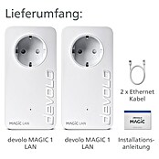 Devolo Starterkit Magic 1 LAN (Datenübertragung: WLAN, 2 Stk., Passend für: devolo Magic-Reihe) | BAUHAUS