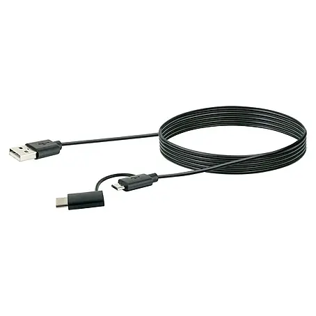 Schwaiger  USB-Adapterkabel USB 3.1 C Stecker auf USB 2.0 Micro B Stecker
