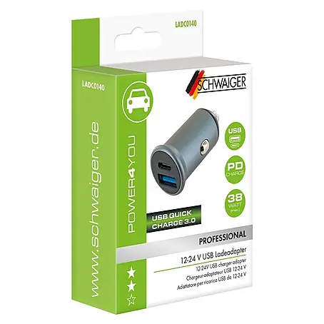 Schwaiger USB-Kfz-Ladegerät