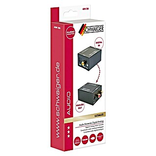 Schwaiger Audio-Adapter Digital zu Analog (Koax-Buchse)