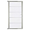 T & J Gartentor Farö (90 x 175 cm, Weiß / Silber) | BAUHAUS