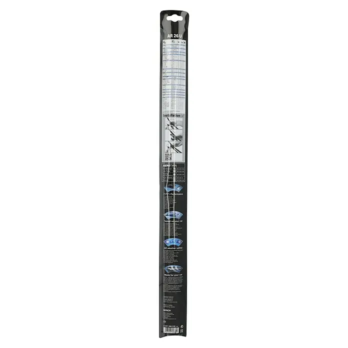 Bosch Scheibenwischer AEROTWIN - AR26U, Anzahl: 1 Stk. - Bosch Aerotwin AR 26 U Scheibenwischer im Detail, verpackt für den sicheren Transport und sofortigen Einsatz am Fahrzeug.
