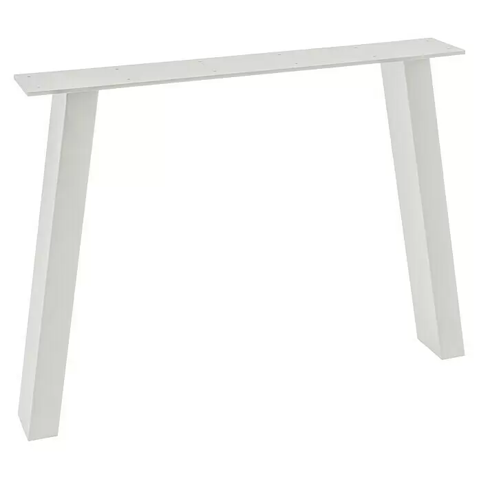 Pur Iternal Select Tischbein - 1.000 x 150 x 712 mm, Weiß, U-Form - Weißes A-förmiges Tischgestell mit Montageplatte und Schraubenlöchern.