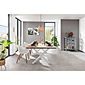 Pur Iternal Select Tischbein (900 x 180 x 712 mm, Weiß, X-Form) | BAUHAUS