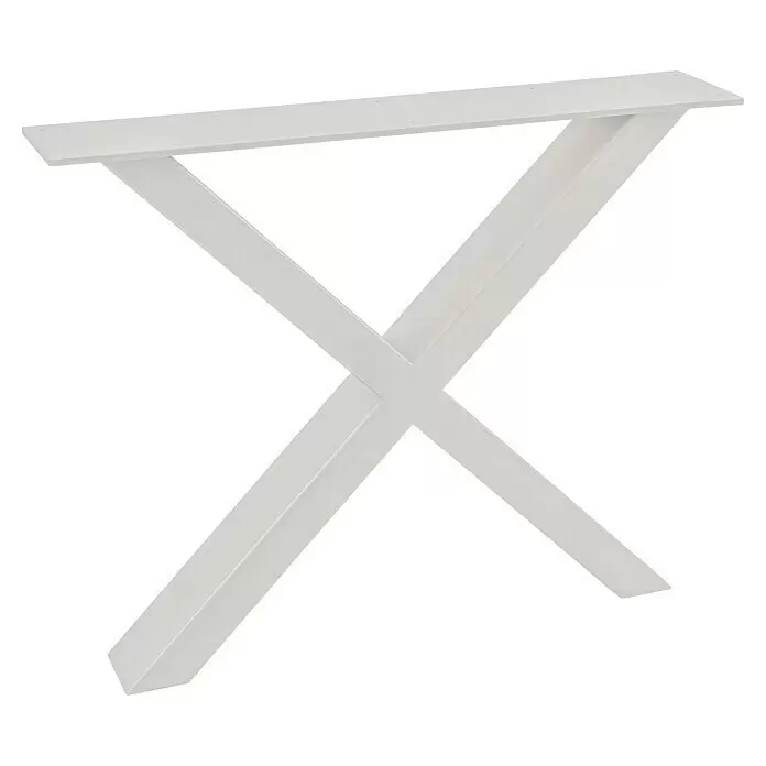 Pur Iternal Select Tischbein - 900 x 180 x 712 mm, Weiß, X-Form - Weißes X-förmiges Tischbein zur stabilen Möbelunterstützung.