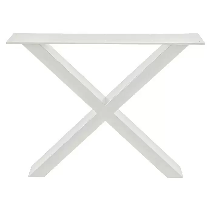 Pur Iternal Select Tischbein - 900 x 180 x 712 mm, Weiß, X-Form - Weißes X-förmiges Tischgestell, passend für verschiedene Tischplatten.