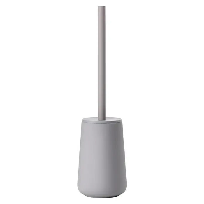 Zone Denmark Nova One WC-Bürstengarnitur - ABS-Kunststoff, Gull Grey - Eine moderne, graue Toilettenbürste mit Halterung, die ein elegantes und minimalistisches Design für jedes Badezimmer bietet.