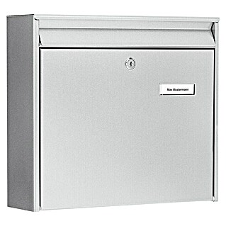 Burg-Wächter Brievenbus Mail 5877 SI (Staal, l x b x h: 10 x 36,2 x 32,2 cm, Zilver)