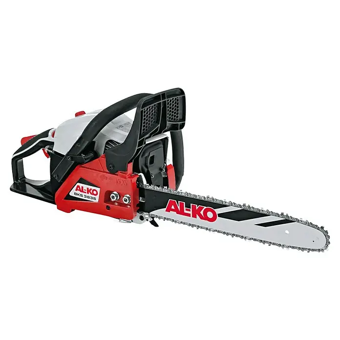 AL-KO Benzin-Kettensäge BKS 3835 - 1.200 W, 37,2 cm³, Schwertlänge: 35 cm - Die AL-KO BKS 3835 Benzin-Kettensäge ist ein robustes Werkzeug zum Schneiden von Holz, ideal für den privaten und semiprofessionellen Gebrauch.