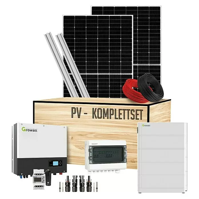 Bauhaus: Photovoltaik-Anlage Komplett-Set zur Selbstmontage 11,04 Wp, Anzahl Solarzellen: 11,04 Wp, Anzahl Solarzellen: 24 Stk.