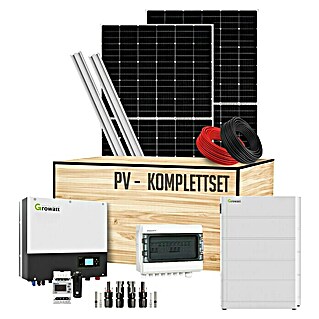 Photovoltaik-Anlage Komplett-Set zur Selbstmontage (5,52 Wp, Anzahl Solarzellen: 12 Stk.)