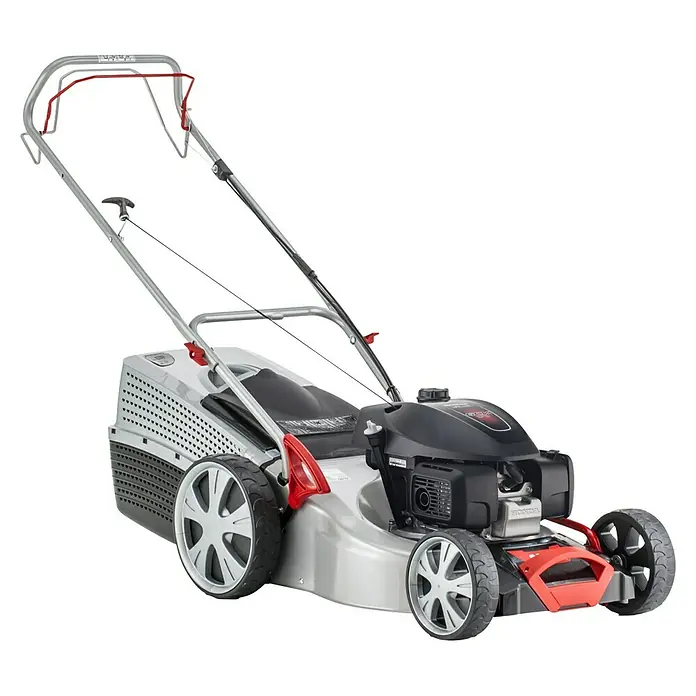 AL-KO Classic Benzin-Rasenmäher 5.14 SP-H - 167 cm³, Schnittbreite: 51 cm - Ein hochmoderner Rasenmäher mit einem robusten Motor und einem großen Fangkorb, ideal für mittelgroße bis große Gärten.