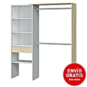 Mueble vestidor 0R8558O (L x An x Al: 40 x 158 x 187 cm, Blanco/Roble, Plástico) | BAUHAUS