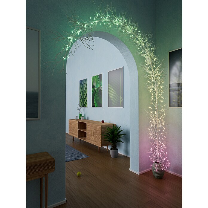 Twinkly Smart-LED-Lichterkette Candies Kerzen (Innen, 6 m, Lichtfarbe: RGB, 100 Stk., Netzbetrieben, Farblos) | BAUHAUS