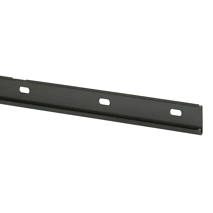 Elfa Classic by Elfa Aufhängeschiene - Länge: 1.855 mm, Metall, Graphite - Schwarze Metallschiene mit Schlitzen, ideal für die Installation von Regalen oder zur Wandbefestigung von Möbeln. Robuste Konstruktion für zuverlässigen Halt.