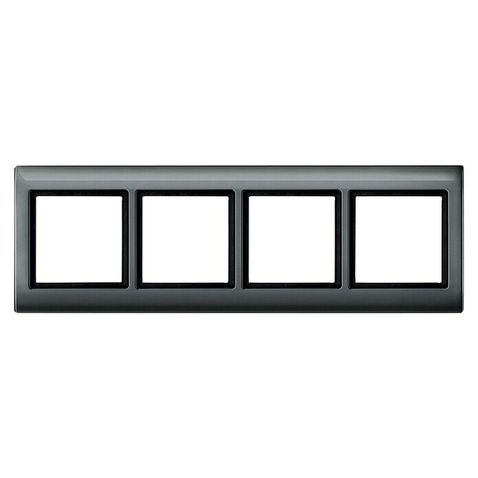 Merten Aquadesign Abdeckrahmen 400414 (Anthrazit, 4-fach, Kunststoff, Unterputz) | BAUHAUS