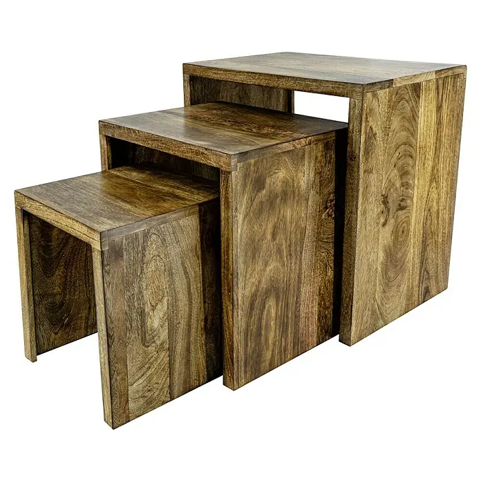 Beistelltisch35 x 28 x 37 cm, Natur, Holz