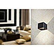 Lavida Aplique de pared con batería Lucca (L x An x Al: 10 x 10 x 8 cm, 1,2 W, Negro, Blanco cálido) | BAUHAUS