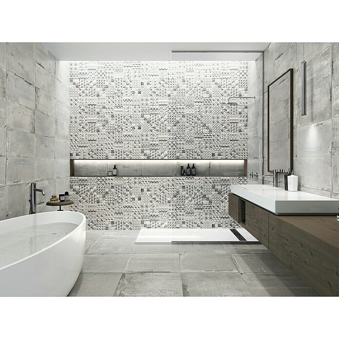 Feinsteinzeugfliese Bond Ash (60 x 60 cm, Grau, Matt) | BAUHAUS