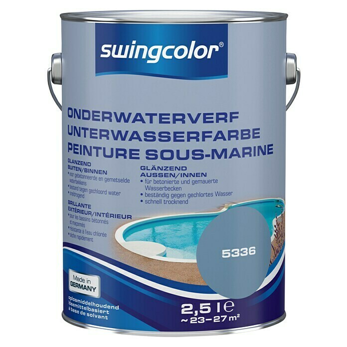 Swingcolor Unterwasserfarbe Lidoblau