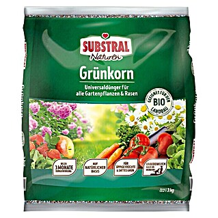 Substral Naturen Bio-Universaldünger Grünkorn (3 kg, Inhalt ausreichend für ca.: 120 m²)