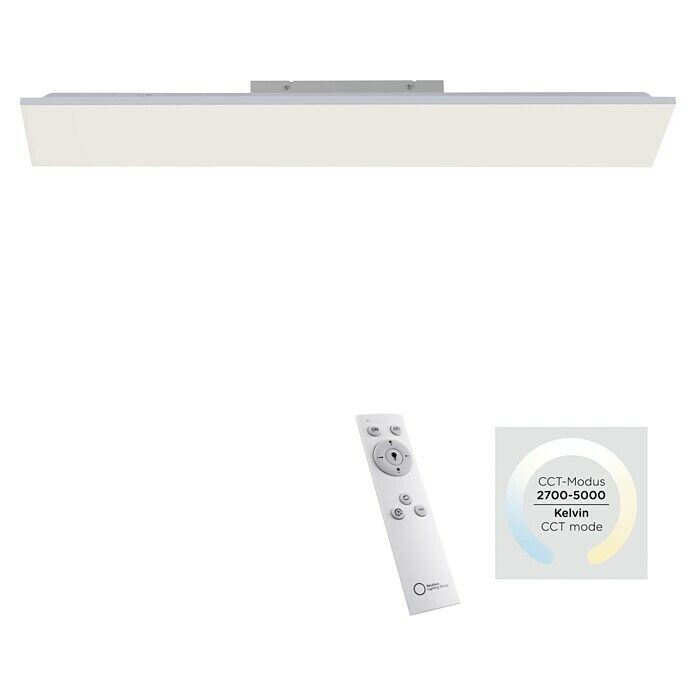 Just Light LED-Panel ELEONORA (32 W, L x B x H: 100 x 25 x 6,2 cm, Weiß, Mehrfarbig) | BAUHAUS