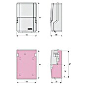 Abus Schlüsselbox Key Garage 727 (Geeignet für: Bis zu 8 Schlüssel, L x B x H: 38 x 62 x 95 mm, Ohne Bügel)