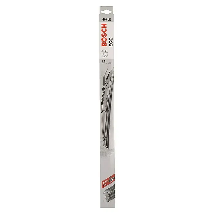 Bosch Scheibenwischer ECO - 600 UE, Anzahl: 1 Stk. - Windschutzscheibenwischer Bosch Eco 600 UE für klare Sicht bei jedem Wetter. Das Produkt zeichnet sich durch einfache Montage dank Quick-Clip aus.