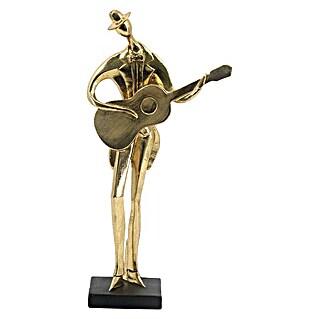 Dekofigur Goldener Musiker