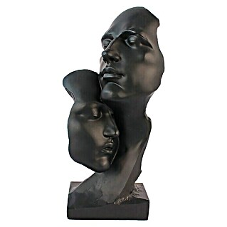 Dekofigur schwarze Gesichter (Höhe: 30 cm, Schwarz)
