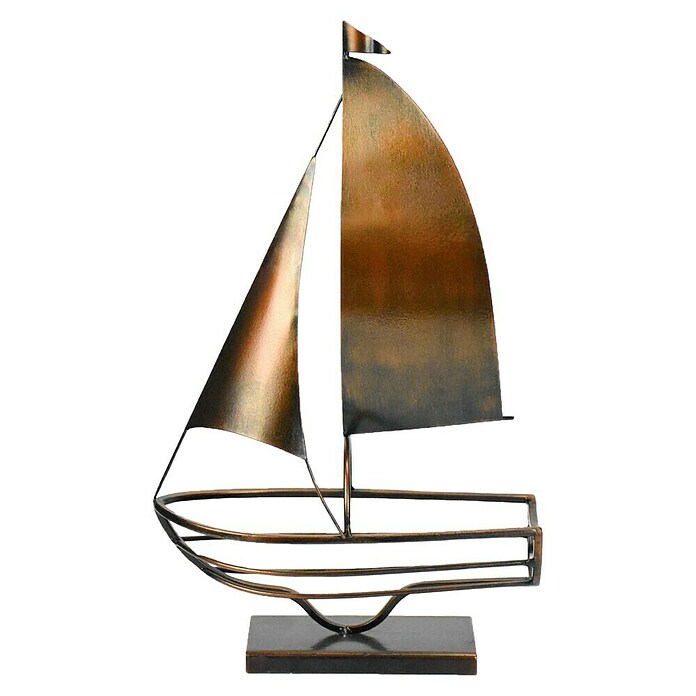 Dekoelement Weinhalter Schiff (Höhe: 45 cm, Bronze) | BAUHAUS