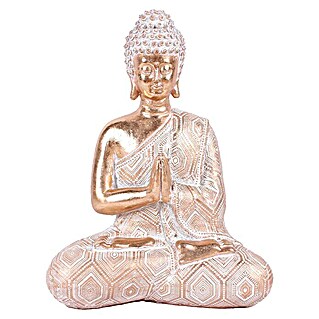 Dekofigur Meditierender Buddhah (15 x 9 x 18 cm, Bronze)