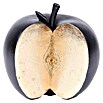 Dekofigur (Apfel, 13 x 11 x 13 cm, Schwarz/Gold) | BAUHAUS