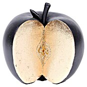 Dekofigur (Apfel, 13 x 11 x 13 cm, Schwarz/Gold) | BAUHAUS