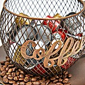Dekofigur Kapselhalter Becher (23 x 19,5 x 14 cm, Braun/Gold) | BAUHAUS