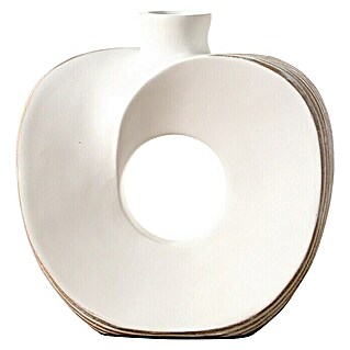 Vase Apfel (Höhe: 18,5 cm, Weiß)
