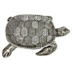 Dekofigur Große Schildkröte (29 x 21,5 x 6,4 cm, Silber) | BAUHAUS