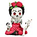 Dekofigur Miss Totenkopf 