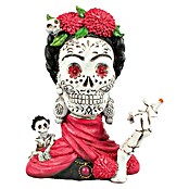 Dekofigur Miss Totenkopf (Pink/Weiß/Schwarz, Höhe: 25,5 cm) | BAUHAUS