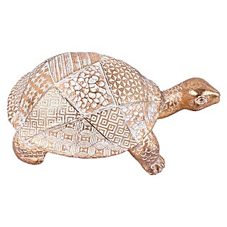 Dekofigur Schmuckschildkröte (17 x 10 x 6,5 cm, Bronze)