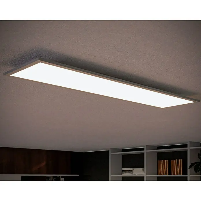 Ledvance LED-Panel Planon Plus - 36 W, 120 x 30 cm, Weiß, Warmweiß - Rechteckige Deckenleuchte mit einem schlichten, modernen Design, die helles, gleichmäßiges Licht spendet. Ideal für moderne Wohnräume.