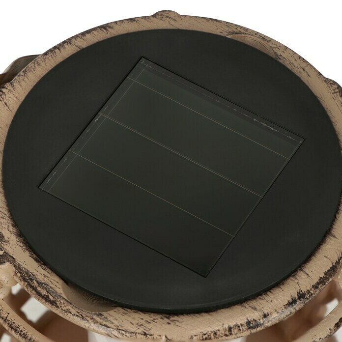 BAUHAUS LED-Solar-Dekoleuchte Candela (Grau, Ø x H: 16 x 27 cm, IP44)