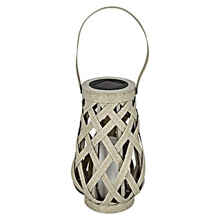 BAUHAUS LED solarna dekorativna svetilka Candela (Sive barve, Ø x V: 16 x 27 cm, IP44)
