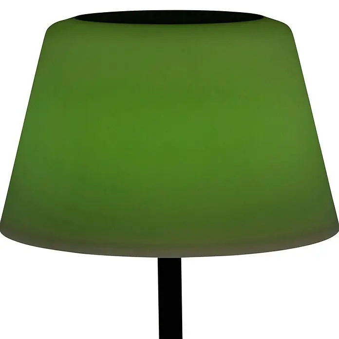 BAUHAUS Solar-Stehleuchte - 5,8 W, L x B x H: 27,5 x 27,5 x 105,5 cm, Schwarz/Weiß, IP44 - Grüne Tischleuchte mit einem schlanken, modernen Design, die eine sanfte und beruhigende Beleuchtung bietet, ideal für jeden Raum.