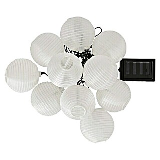 BAUHAUS Guirnalda luminosa solar Minilampions (10 luces, Largo: 3,8 m, LED, Autonomía estimada: 8 h, Blanco)