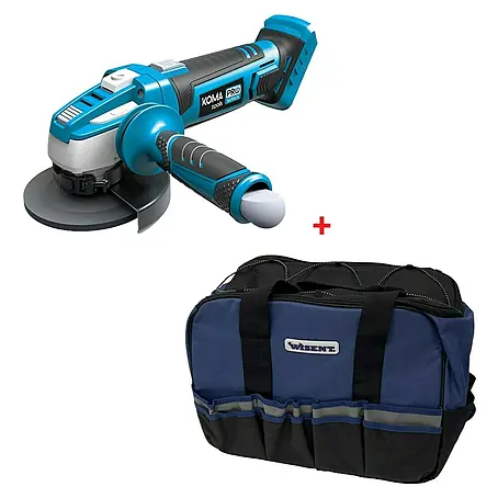 Koma Tools PRO Series Amoladora angular de batería + bolsa Wisent