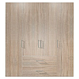 Express Möbel Kleiderschrank Brooklyn (L x B x H: 58 x 200 x 216 cm, Sonoma Eiche, Ohne Spiegel, Anzahl Schubladen: 2 Stk.)
