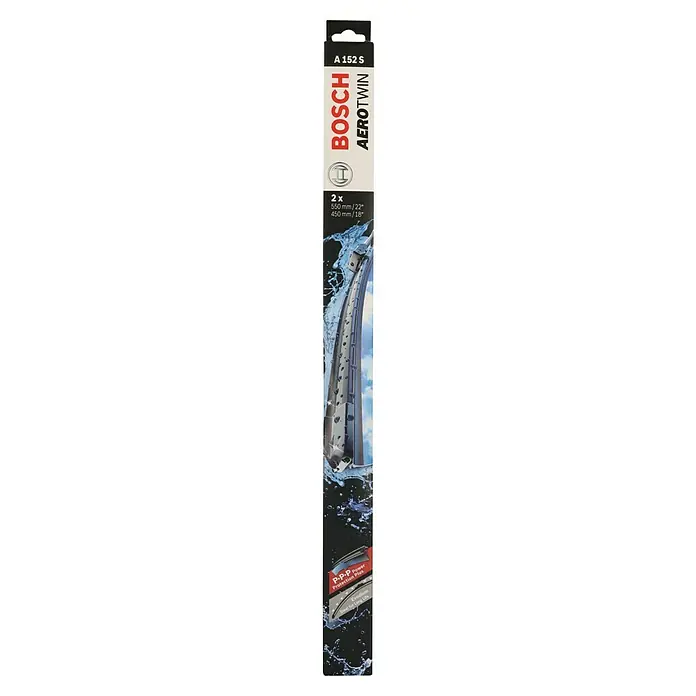Bosch Aerotwin Scheibenwischer-Set - A152S, 2 Stk. - Bosch Aerotwin A 152 S Scheibenwischer-Set, 2 Stück: 550mm und 450mm, für klare Sicht bei jedem Wetter.
